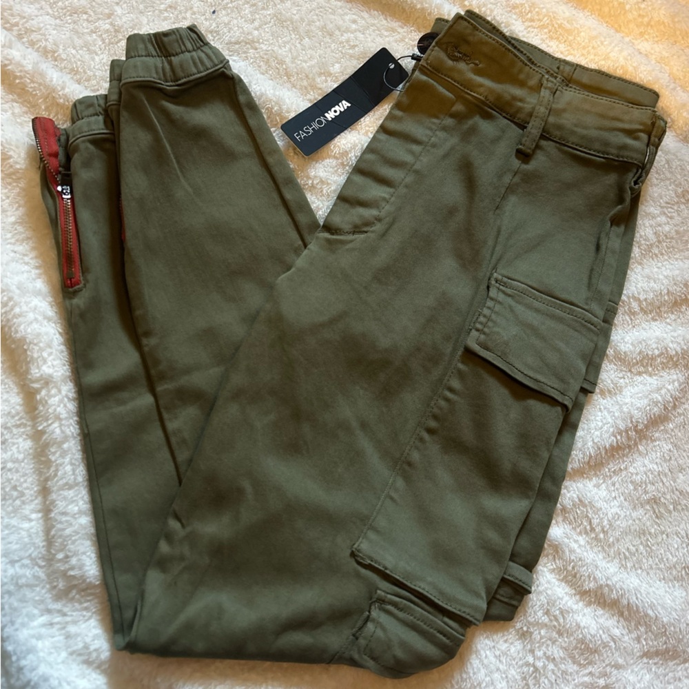 women’s green cargos